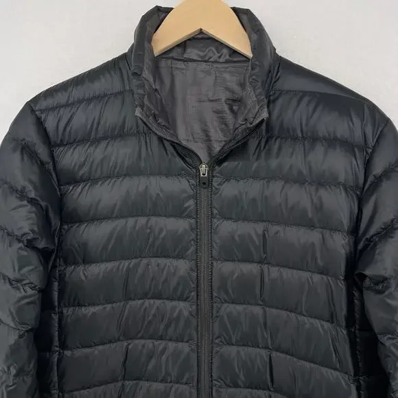 REI COOP Jacket Men L Goose Down Insulated Quilted Gorpcore Packable Nylon Black